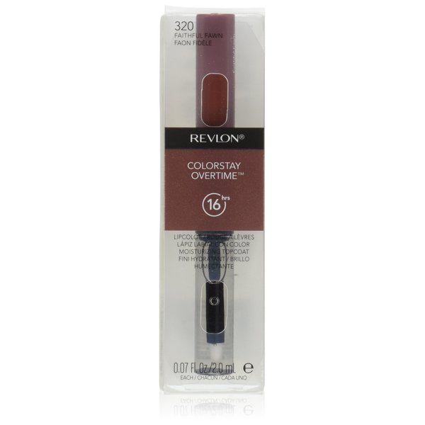 Revlon Stay Overtime Lip Color, Faithful Fawn, 0.07 Ounce