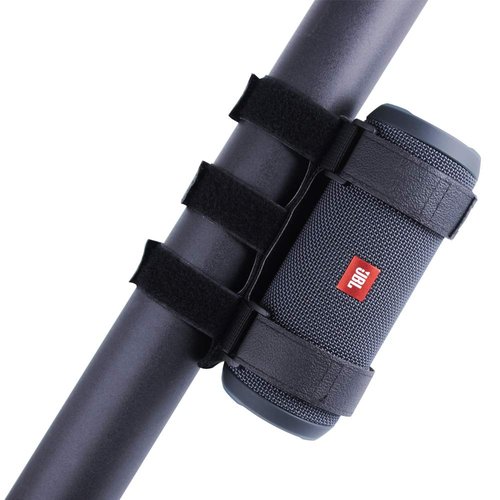 Xislet 2-Strap Style Portable UTV Speaker Mount Compatible with Polaris RZR Ranger Can Am Maverick X3 Kawasaki Mule Attaches 1.5-2.0" Roll Bar Wakeboard Tower Boat Wireless Speaker Bar Mount