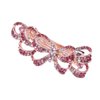 Beaupretty Crystal Rhinestone Hair Clip Shiny Flower Hair Pin Hair Barrettes Headdress for Ladies Women Hair Accessories Pink