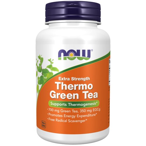 NOW Supplements, Thermo Green Tea™, Extra Strength, with 700 mg Green Tea and 350 mg EGCg, 90 Veg Capsules