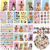 114PCS Dog Paw Party Favors Set, Puppy Party Favors for Kids, 54 Dog Stickers,12 Goodie Bags,12 Button Badges,12 Keychains,12mini Notepads,12 Slap Bracelet for Paw Print Birthday Party Supplies