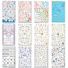 TailaiMei Summer Beach Nail Stickers, 1500+ Pcs Self-Adhesive DIY Nail Art Decals Shark Nautical Turtle Design (12 Sheets)