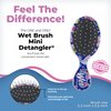 Wet Brush Mini Detangler Hair Brush - Fantasy, Happy Hair - Detangling Travel Hair Brush - Ultra-Soft IntelliFlex Bristles Glide Through Tangles with Ease - Protects Against Split Ends and Pain-Free - All Hair Types