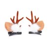Soochat Christmas Hair Clips Reindeer Ears Hair Clips Deer Ears Hair Clips for Xmas Party Cosplay Hair Accessories