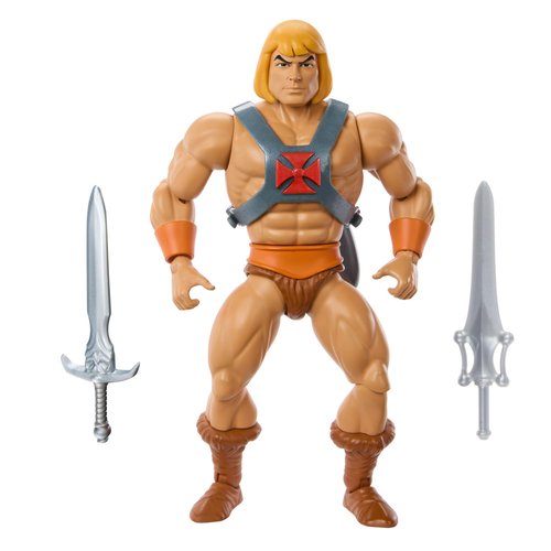 Mattel Masters of the Universe Origins Cartoon Collection Action Figure & Accessories Set, He-Man 5.5-inch Collectible Toy with Mini-Comic