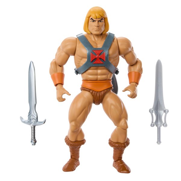 Mattel Masters of the Universe Origins Cartoon Collection Action Figure & Accessories Set, He-Man 5.5-inch Collectible Toy with Mini-Comic