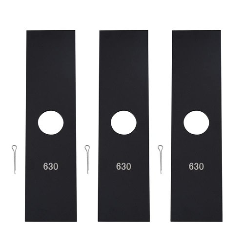 3-Pack 8'' 69601553630 Edger Blades .181" Compatible with Echo Edger Blades, with 3-Replacement Cotter Pins - Fits PE225 PE230 PE260 PE265 PE311