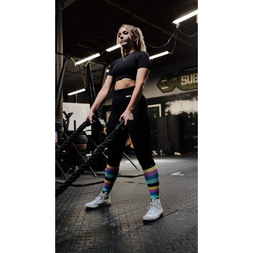 Go2 Compression Socks for Men Women Nurses Runners| Medium Compression Stockings… (US, Alpha, Small, Regular, Regular, Neon PinkS)