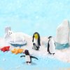 QuarenDen Arctic Animals Toys, Polar Animals Toy, 21PCS, Model Scenery Kit, Antarctic Animals Figurines for Kids Cake Toppers Christmas Birthday Toy Gift