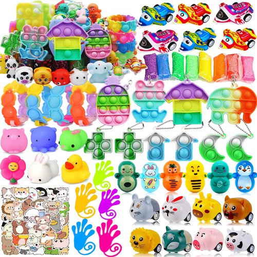 Mctuoba 116 PCS Premium Party Favors for Kids 4-12,Fidget Toys Bulk,Treasure Box Toys for Classroom Prizes,Pinata Filler,Goodie Bag Stuffers,Treasure Chest Carnival Prizes