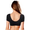 Janmercy 2 Pcs Sweat-Proof Underarm Vest for Women - Black, Short Sleeve, Washable & Reusable Crop Top