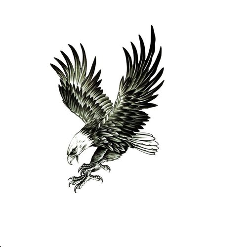 Temporary Tattoos Stickers Fake Body Arm Chest Shoulder Tattoos for Men or Women (Eagle)