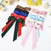 10PCS Silky Satin Hair Bows Hair Clip Ribbon Accessories Ponytail Holder Slides Metal Clips French Barrette Hair Bow for Women Girls Toddlers Teens Kids