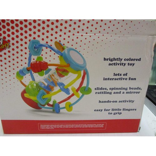 Ed's Variety Store Baby Activity Ball with Mirror Sounds and Bead Runner