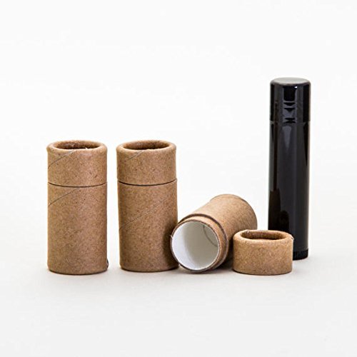 1/4 OZ Kraft Paperboard Lip Balm/Salve/Cosmetic/Lotion Tubes x12