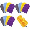 360° Fleece Duster Refills for Swiffer-Washable Refills Reusable Duster Pads|Wet and Dry Dual Use Reusable Duster Heads (12-PCS)