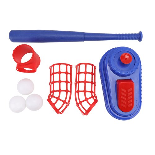 Kids Baseball Pitching Machine, Outdoor Sports Parent Child Toy Kids Baseball Trainer with 3 Baseballs for Boys Girls