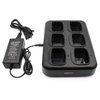 Six-Way Charger Multi Unit Charger for Motorola Radio HT750 HT1250 PR860 EX500 MTX950 HT1250 PRO7150 JMNN4023 JMNN4024 WPLN4107 Walkie Talkie and Battery(1 Pack)