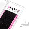VEYES INC Classic Volume Lash Extensions 0.03-0.20 J/B/L/C/CC/D/DD Curl 5-25mm Mixed & Single Length Tray, Premium Silk Eyelashes, Professional Supplies for Lash Techs(Matte Black 0.15 D 8-16mm)
