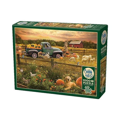 Cobble Hill 1000 Piece Puzzle - Harvest Time - Sample Poster Included