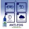 Optix 55 Anti Fog Treatment for Anti-Reflective Lenses (1 Pack) | Anti Fog for Goggles, Glasses, Snorkel Mask, Ski Masks | Superior Defogger for AR Glasses | Antifog Prevents Lens Fog for Days