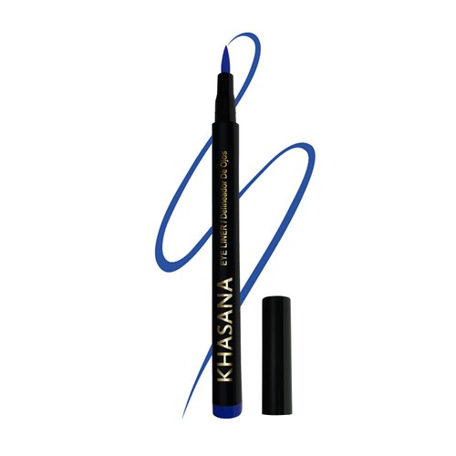 Khasana Ultra Advanced Liquid Eyeliner, Waterproof & No Skip Formula, 24 Hrs -Stay All Day, 2X The Intensity - Soft & Precise Tip, Quick Dry & Smudge Resistant, Vegan (ROYAL BLUE)