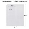 Dunwell Photo Sleeve Inserts - 3-Ring Binder Refills, Crystal Clear Photo Pockets, Holds 3.5x5, Photo Album Refillable Page Inserts (10)