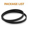 JEDELEOS Replacement Belts for Shark Navigator NV350, NV351, NV352, NV353, NV355, NV356, NV357, NV360, NV22, NV42, NV44, NV46, UV400, UV410, UV420, UV440 Lift-Away Upright Vacuum Cleaner (Pack of 2)