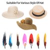 Hat Feathers, 12 Pcs Natural Feathers, Mixed Assorted Cowboy Hats Feathers, Crafts Feathers for Men Hats, Western Cowboy Hats, Fedoras, DIY Centerpieces Crafts Dream Catcher Decorations