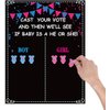 MISS FANTASY Gender Reveal Decor Gender Reveal Decorations - 54 Voting Gender Reveal Games Gender Reveal Ideas Boy or Girl Party Supplies for Gender Reveal Voting Use