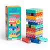 Mudpuppy Wild Wobble! – Colorful Wooden Tumbling Tower Game, 4 Across, Great for Small Hands, Ages 3+