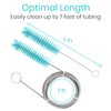 Vive CPAP Tube Cleaning Brush - Stainless Steel Cleaner for Mask and Pipe - Wire Bristle Solution - for 7 Foot Hose and 22 mm Diameter - Portable, Flexible and to Easily Clean Standard Tubing Kit