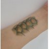 Generic 3 sheets Realistic Snake Scales Temporary Tattoos Halloween Cosplay Costume Body Art Tattoo for Men and Women, Medium, Green