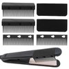 Flat Iron Comb Attachment, New Flat Iron Hair Straightener Comb Attachment, Clip On Accessory for Home and Salon Hair Styling Tool(COLOR:Black)
