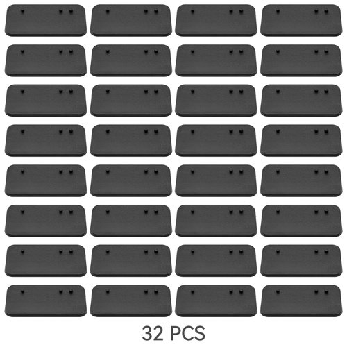 TITAWU 32PCS Action Figure Stand for Display, Figure Toy Display Support Holder Base with Peg, Compatible with 6 inch Star Was Black Series Figures, Black