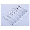 H&D 10pcs Chandelier Crystal Pendants Icicle Crystal Prism Glass Pendants Beads (Clear)