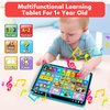 Learning Tablet for Toddlers 1-3 Trilingual Learning Toys with Music & Sound, Montessori Speech Therapy Toys for 1 Year Old Boy Girl Musical Baby Toys 12-18 Months STEM Toddler Toys Age 1-2 2-3 Gifts