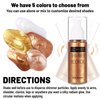 UCANBE Body Shimmer Oil 100ml, Moisturizing Body Glow Glitter Oil, Waterproof Shimmering Body Luminizer Liquid Illuminator Highlighter, Tinted Shimmer Body Lotion Glowing Bronzer Makeup(Bronze Gold)