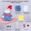 Hylvix Pipe Cleaners Craft Supplies, Pipe Cleaners Penguin Animals kit, Arts and Crafts for Beginners with Video Instructions, Craft Kit for Kids Adults DIY Arts Crafts Decorations (1 Pack)