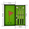Mini golf set pen, red, blue and black three kinds of ink, suitable for office, study when tired decompression, desktop mini golf course cool workbench accessories fun novelty birthday gift