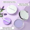 Face Matte Setting Powder, Oil Control Face Pressed Matte Powder, Lavend Jelly Pressed Setting Powder with Mini Powder Puff