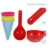 Kisangel 5pcs Plastic Ice Cream Cones Ice Cream Sand Toys Ice Cream Cup Toys Ice Cream Sandbox Toys for Childern Beach Toy