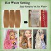 Brown Braiding Hair Pre Stretched 26 Inch 8 Packs Color 30 Braiding Hair Extensions for Braids Hot Water Setting Soft Yaki Synthetic Knotless Braid Hair (Color 30#, 8packs)
