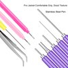 Paper Quilling Tools, 12 Pack Assorted Sizes Rolling Curling Quilling Needle Pen for Art Craft DIY Paper Cardmaking Project