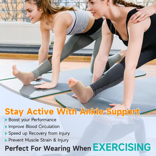 Plantar Fasciitis Socks for Women Men, Truly 20-30mmHg Compression Socks for Arch & Ankle Support, Foot Care Compression Sleeves for Injury Recovery, Eases Swelling, Pain Relief, Beige XXL