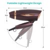 Ionic Portable Folding Hair Dryer, CONFU 1600W Ceramic Tourmaline BlowDryer for Home Travel, Compact Size Lightweight Blow Dryer Best for Pregnancy Kids Use （Brown）