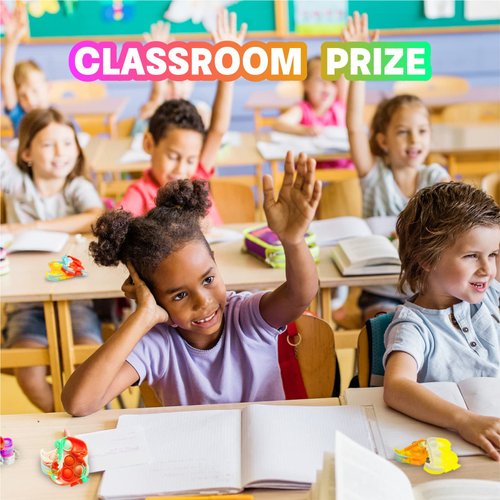 Dinosaur Party Favors Pop Fidget Toys Bulk Its 30PCS Dino Party Favors for Kids 4-8 Supplies Mini Pop Keychain It Fidget Toy Packs Fidgets for Classroom Prizes Birthday Decorations Goodie Bag Stuffers