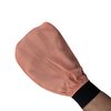 Turkish 100% Silk Exfoliating Gloves & Mitt, Bath Scrub Exfoliator Body Glove, Fake Tan Remover Bath Mitt for Women, Men, Shower, Hammam, Spa by Feel Fine (Salmon Pink & FF)