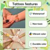 75 PCS Animal Birthday Temporary Tattoos for Party Supplies, Temporary Tattoo Stickers for Birthday Parties, Animal Party Favor Activities, Waterproof Temporary Tattoos. (Brown)