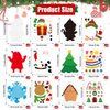 Christmas Crafts Kits for Adults Make Your Own Ornaments with Christmas Stickers DIY Ornament Making Kit Party Craft Stickers for Christmas Tree Holiday Xmas Classroom Activities, 24 Pack